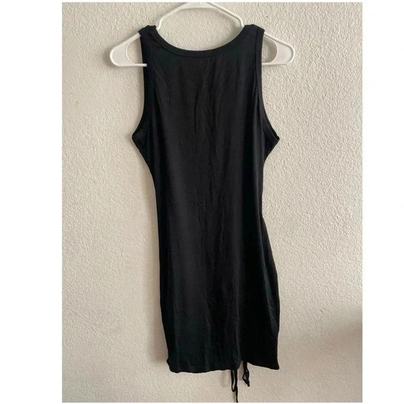 🆕Black Ruched Sleeveless Dress M🆕 - Picture 5 of 9